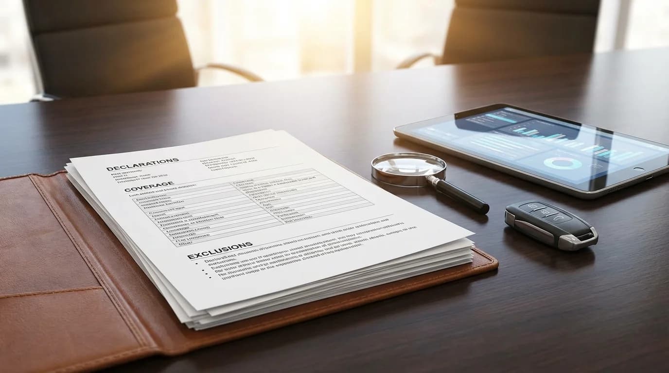 How to Read Your Car Insurance Policy guide illustration